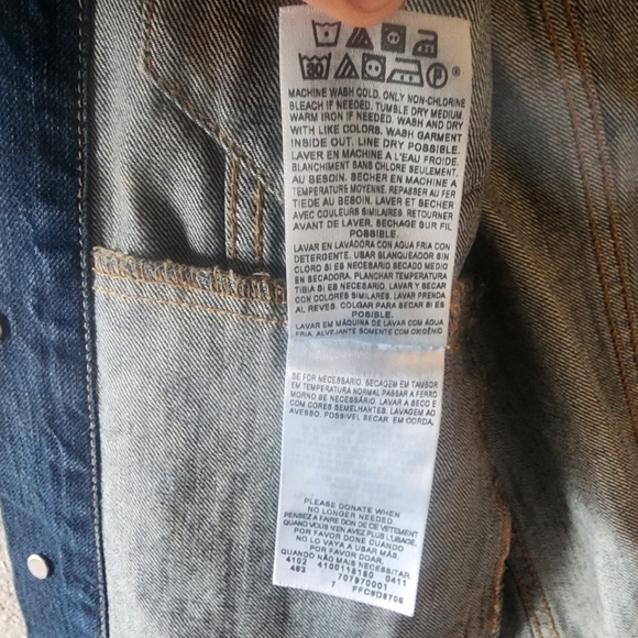 Levi's Womens Trucker Jean Jacket Button Down Denim Medium Wash Blue Size XS - Picture 7 of 13